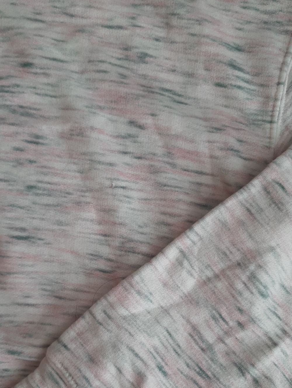 Old Navy White Hoodie with Subtle Pastel Pink And Gray. Girl's Size 14-16 XL - Picture 2 of 4